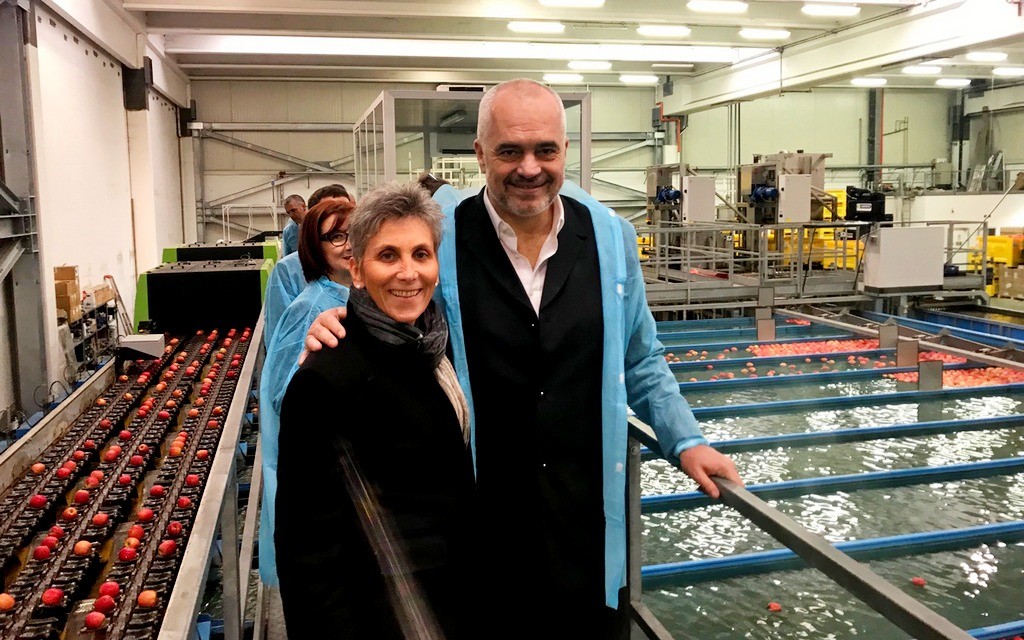 Silvia Salvi e Primo Ministro Albanese